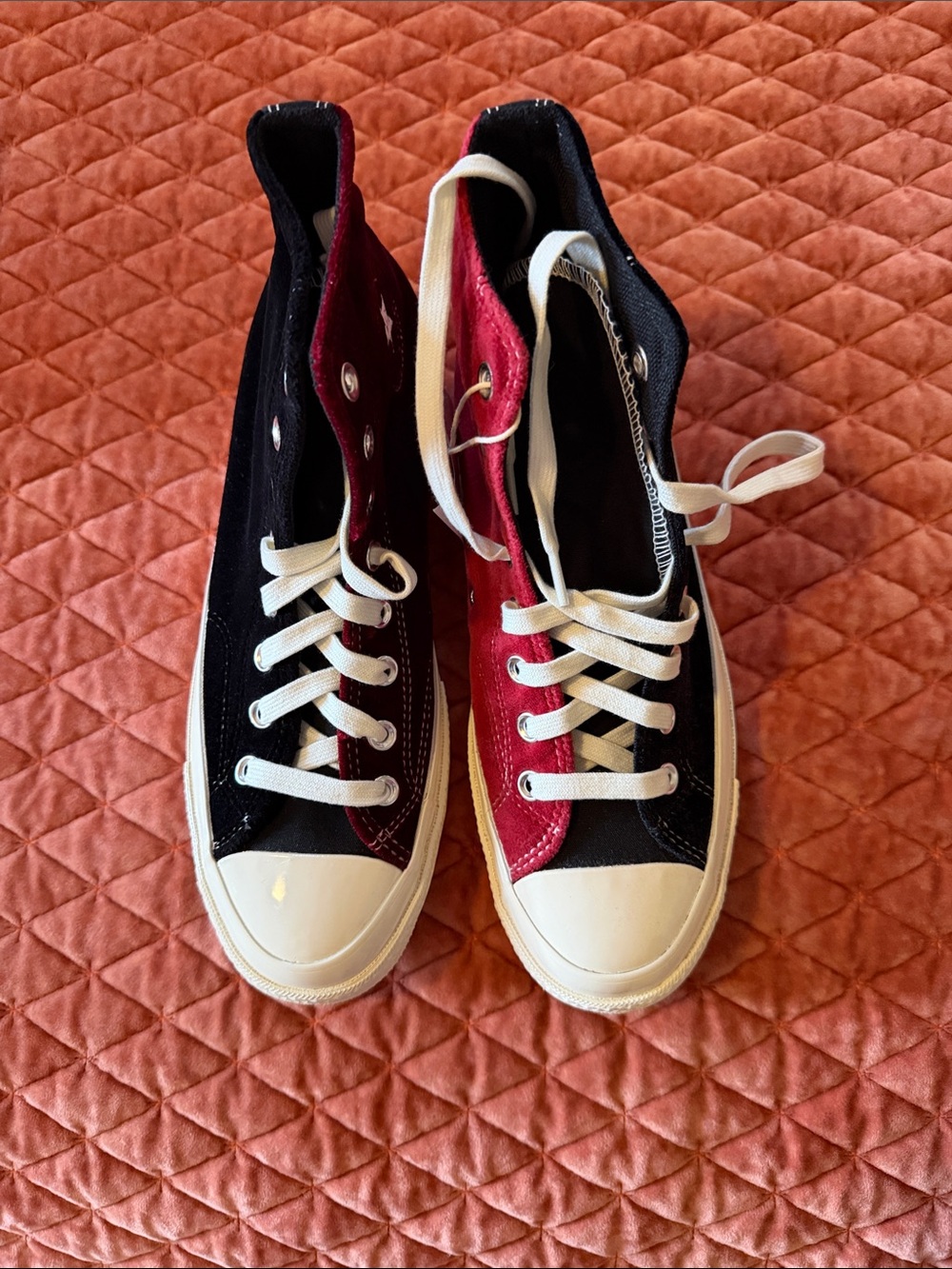 Converse Beyond Retro x Chuck 70 Unisex High-Top Sneakers in Black and Red